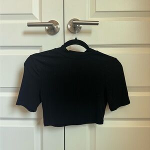 Classic Black Women's Crop Top